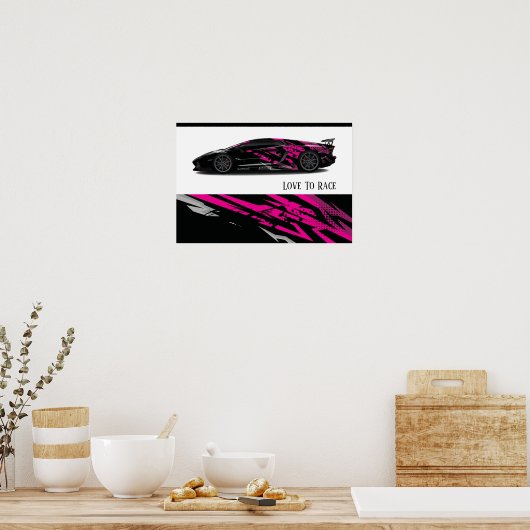 Poster Auto Racing (Küche)