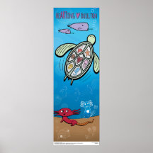 Poster - Axolotls Untermeer - Buellton.Art