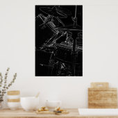 Poster B/W Drumset 2 (Küche)