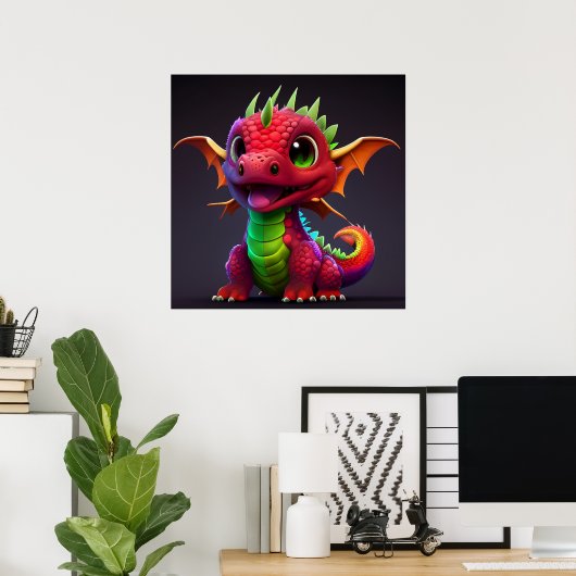 Poster Baby Dragon (Heimbüro)