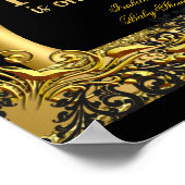 Poster Baby Duwer Little Prince Gold Black (Ecke)