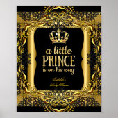 Poster Baby Duwer Little Prince Gold Black (Vorne)