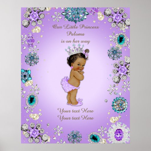 Poster Baby Girl, Lavender, (Vorne)