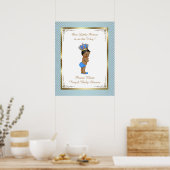 Poster Baby Shower Boy, Prince Junge, blau, 16x20 (Küche)
