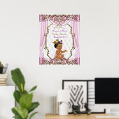 Poster Baby Shower Girl, Princess, pink, 16x20 (Heimbüro)