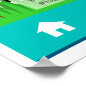 Póster Baby Shower Instagram Custom Selfie Frame Poster (Ecke)