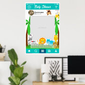 Póster Baby Shower Instagram Custom Selfie Frame Poster (Heimbüro)
