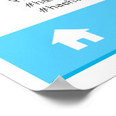 Póster Baby Shower Instagram Custom Selfie Frame Poster (Ecke)