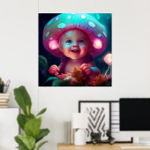Poster baby smiling (Heimbüro)