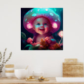 Poster baby smiling (Küche)
