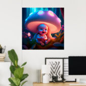 Poster baby smiling (Heimbüro)