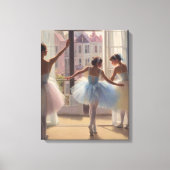 Póster Bailarinas frente a la ventana Leinwanddruck (Vorderseite)