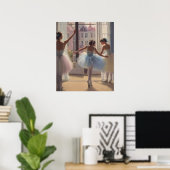 Póster Bailarinas frente a la ventana Poster (Heimbüro)