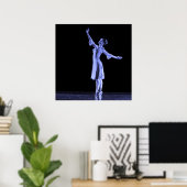 POSTER: Ballerina Blue Poster (Heimbüro)