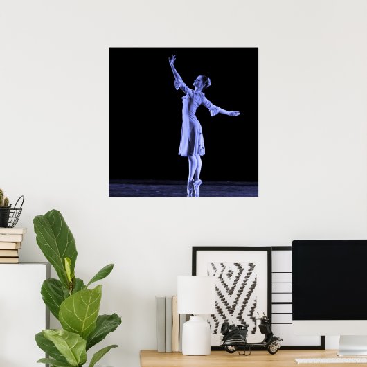 POSTER: Ballerina Blue Poster (Heimbüro)
