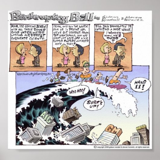 Poster - Bankruptcy Surfing (Vorne)