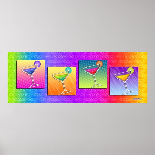Poster, Banner - Pop Art Margaritas Poster (Vorne)