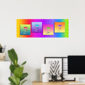 Poster, Banner - Pop Art Wine Poster (Heimbüro)