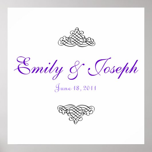 POSTER BANNER-WEDDING (Vorne)