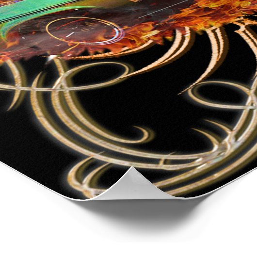 Poster "Barefoot Ronnie" 71 Green Yenko Nova (Ecke)