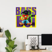 Poster "Bass Boi" - von Kev Moore (Heimbüro)