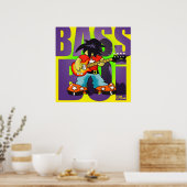 Poster "Bass Boi" - von Kev Moore (Küche)