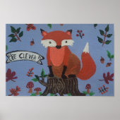 Poster "be clever" (Vorne)