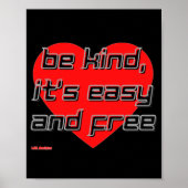 Poster "BE KIND,.." (Vorne)