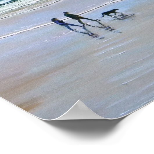 Poster ~ Beach Dog Walk (Ecke)