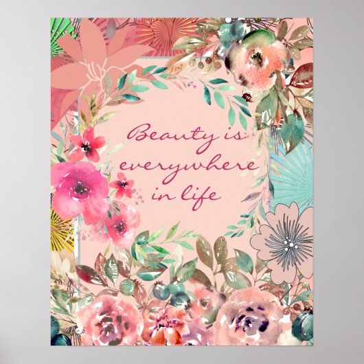 Poster Beauty ist überall im Leben (Vorne)