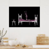 Poster - Bedtime X-Ray Skeleton Black Pink (Küche)