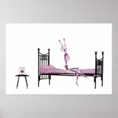 Poster - Bedtime X-Ray Skelett Pink (Vorne)