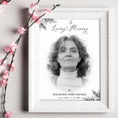 Póster Beerdigung Black Withe Foto Erinnerung Serv Poster