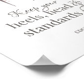 Poster "Behalt deine Gesundheit, Kopf und Maßstäbe (Ecke)