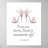 Poster "Behalt deine Gesundheit, Kopf und Maßstäbe (Vorne)