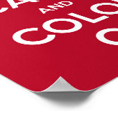 Poster Behielt Ruhe und Farbe auf (Ecke)