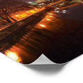 Poster Berlin Deutschland Skyline Nacht Fernsehtur (Ecke)