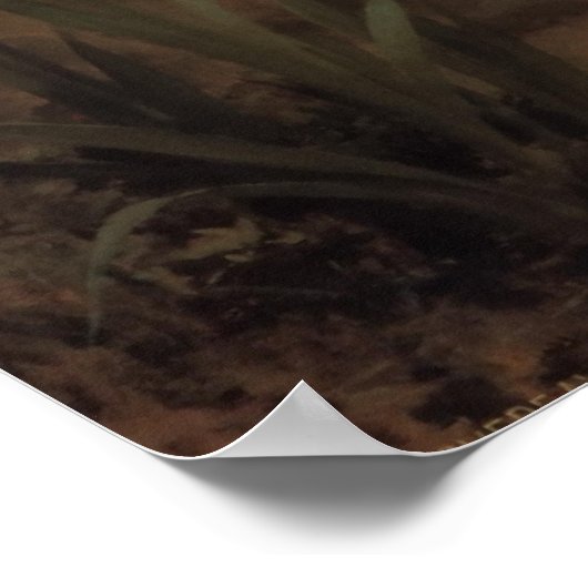 Poster Berühmte Künstler am Rande des Baches (Ecke)