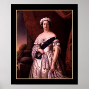 Poster Berühmte Vintage Queen Victoria 1845