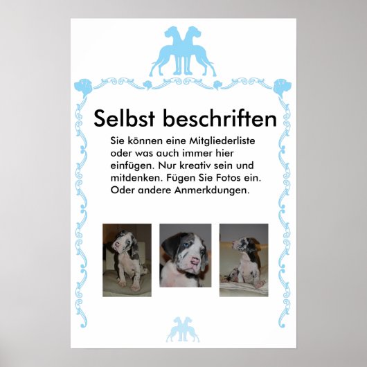 Poster Beschriftet (Vorne)