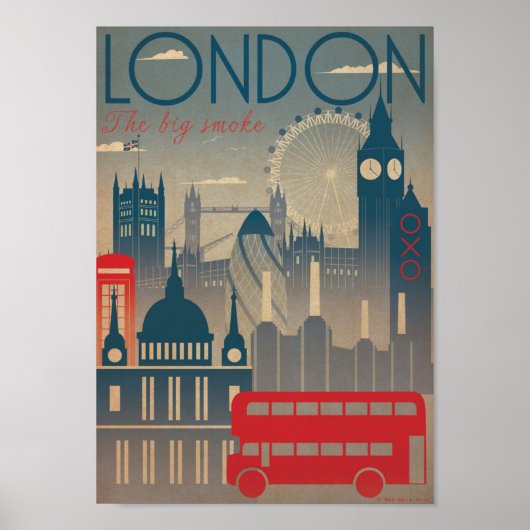 Poster - Besuchen Sie London England (Vorne)
