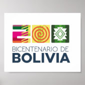 Poster bicentenario de Bolivia (Vorne)