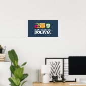 Poster bicentenario de Bolivia (Heimbüro)
