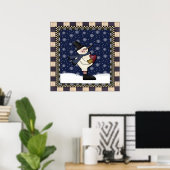 Poster - Big Heart Snowman (Heimbüro)