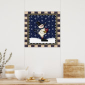 Poster - Big Heart Snowman (Küche)