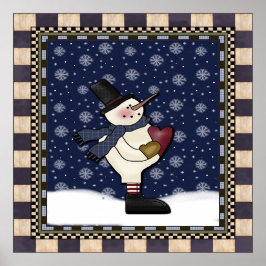 Poster - Big Heart Snowman (Vorne)