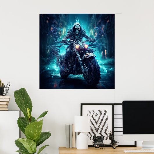 Poster Biker (Heimbüro)