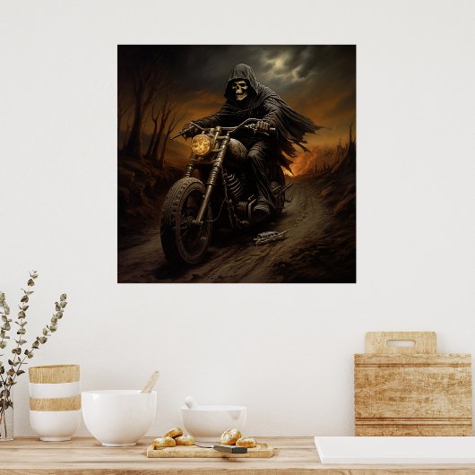Poster Biker (Küche)