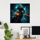 Poster Biker (Heimbüro)