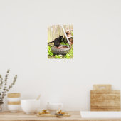 Poster - Black Barn Cat (Küche)